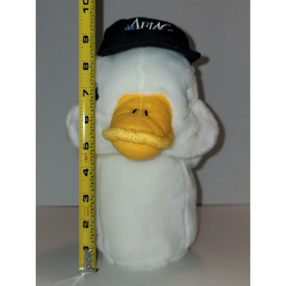 Aflac Plush Duck Head Golf Club Driver Cover Puppet with Aflac Cap Novelty